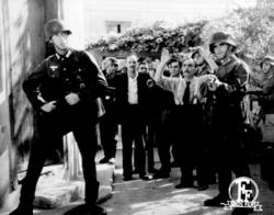 Scene from the social satire The Germans are returning, directed by Alekos Sakellarios