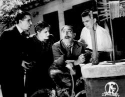 Scene from the social satire The Germans are returning, directed by Alekos Sakellarios