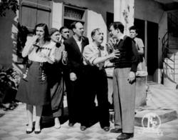 Scene from the social satire The Germans are returning, directed by Alekos Sakellarios