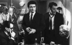 Nikiforos Naneris leads a life without meaning in Giorgos Stampoulopoulos' film Open letter. To his right, Christos Zorba, in a scene from the film