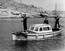 Lampros Konstantaras in the lead role as a lieutenant in the Greek Navy, in Michalis Gaziadis and Giannis Filippou's film Anna Roditi, one of the most important post-war productions