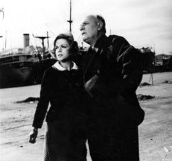 Lilian Miniati and Tzavalas Karousos, starring in the film A man for all jobs, directed by Giorgos Konstantinou