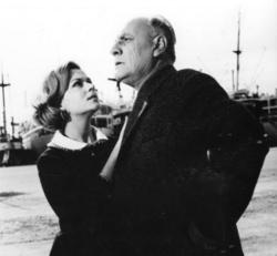 Lilian Miniati and Tzavelas Karousos in a scene from Giorgos Konstantinou's film A man for all jobs